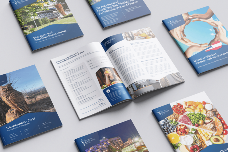 Printwerbung nach Corporate Design für die Johannesbad Gruppe
